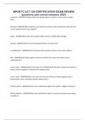 MPOETC ACT 120 CERTIFICATION EXAM REVIEW questions and correct answers 2025