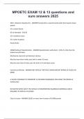 MPOETC EXAM 12 & 13 questions and sure answers 2025