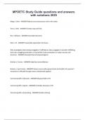 MPOETC Study Guide questions and answers with solutions 2025