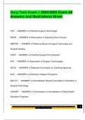 Surg Tech Exam 1 2024&sol;2025 Exam All  Answers and Illustrations Given