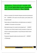 SURGICAL TECHNOLOGIST EXAM PACKAGE DEAL QUESTIONS AND VERIFIED DETAILED ANSWERS &vert; 100&percnt; GUARANTEED PASS &vert; ALREADY GRADED A&plus;