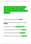 REAL ASVAB TEST EXAM WITH CORRECT ACTUAL QUESTIONS AND CORRECTLY WELL DEFINED ANSWERS LATEST ALREADY GRADED A&plus;   