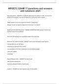 MPOETC EXAM 17 questions and answers with solutions 2025
