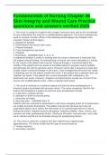 Fundamentals of Nursing Chapter 48 Skin Integrity and Wound Care Practice questions and answers verified 2025