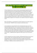 ALSO Pre test questions and answers with solutions 2025