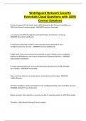 Watchguard Network Security Essentials Cloud Questions with 100&percnt; Correct Solutions