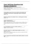 Cmst 1a03 Exam Questions And Answers &lpar;Graded A&plus;&rpar;