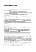 I Drive Safely Exam New Update 2025&sol;2026&rpar; &vert;&vert;Questions and Verified Answers 100&percnt; Correct&vert; Grade A&vert;&vert;Latest