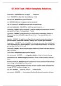 OT 550 Test 1 With Complete Solutions 