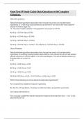 Stats Test &num;3 Study Guide Quiz Questions with Complete Solutions&period;