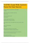 NATMI Exam With Answers Focus On Your Success