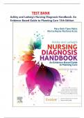                               TEST BANK Ackley and Ladwig&rsquo;s Nursing Diagnosis Handbook&colon; An Evidence-Based Guide to Planning Care 13th Edition
