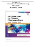 Test Bank For Introduction To Clinical Pharmacology  11th Edition &lpar; by Constance G Visovsky &comma; Cheryl H&period; Zambroski &comma; Shirley M&period; Hosler&rpar; All Chapters 1-19 