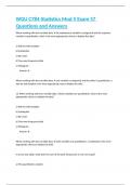 WGU C784-Statistics Mod 5 Exam 57 Questions and Answers