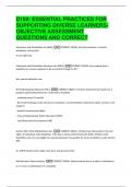 D169&colon; ESSENTIAL PRACTICES FOR  SUPPORTING DIVERSE LEARNERS-  OBJECTIVE ASSESSMENT  QUESTIONS AND CORRECT 