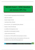 RELS411 Exam 1 &ndash; SDSU Questions and Answers 100&percnt; Pass