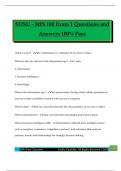 SDSU - MIS 180 Exam 1 Questions and Answers 100&percnt; Pass