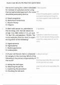 Exam Cram NCLEX-PN PRACTICE QUESTIONS 2025 score 100&percnt;