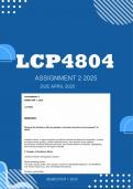 LCP4804 Assignment 2 2025 Semester 1 - April 2025