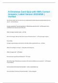 A Christmas Carol &lpar;4Exams&rpar; With Actual 2025&sol;2026 Questions And 100&percnt; Correct Answers &lpar;100&percnt; Full Package Deal &vert; Latest Version &vert; Verified&rpar;&period;