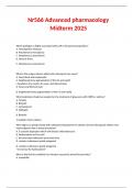 Nr566 Advanced pharmacology Midterm 2025