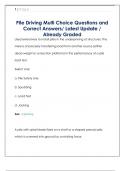 Pile Driving Multi Choice Questions and  Correct Answers&sol; Latest Update &sol;  Already Graded