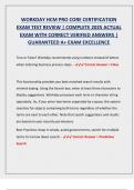 WORKDAY HCM PRO CORE CERTIFICATION  EXAM TEST REVIEW &vert; COMPLETE 2025 ACTUAL  EXAM WITH CORRECT VERIFIED ANSWERS &vert;  GUARANTEED A&plus; EXAM EXCELLENCE