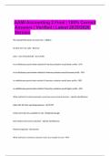 AAMI Accounting 2 Final &vert; 100&percnt; Correct Answers &vert; Verified &vert; Latest 2025&sol;2026 Version
