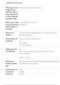 NUR 810&colon; Final Exam Nursing policy development exam