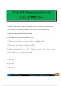 BUAD 453 Exam Questions and Answers 100&percnt; Pass