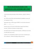BUAD 453 KINSON EXAM 1 UTK QUESTIONS AND ANSWERS 100&percnt; PASS