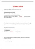 2025 Pals Exam A