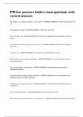 P99 low pressure boilers exam questions with correct answers&period;