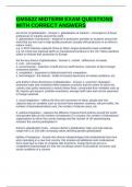 GMS522 MIDTERM EXAM QUESTIONS WITH CORRECT ANSWERS