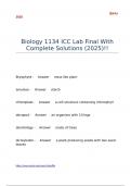 Biology 1134 ICC Lab Final With Complete Solutions &lpar;2025&rpar;&excl;&excl;
