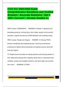 PADI IDC 2024&sol;2025 Exam  Comprehensive Questions and Verified  Answers &vert; Accurate Solutions &vert; Get it  100&percnt; Correct&excl;&excl; &vert; Already Graded A&plus;