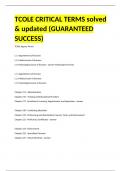 TCOLE CRITICAL TERMS solved & updated &lpar;GUARANTEED SUCCESS&rpar;&period;