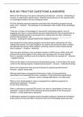BUS 381 PRACTICE QUESTIONS & ANSWERS