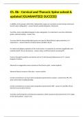Ch&period; 8b - Cervical and Thoracic Spine solved & updated &lpar;GUARANTEED SUCCESS&rpar;&period;
