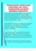 PROMULGATED FORMS EXAM QUESTIONS &lpar;SET 2025&rpar; &vert;GUARANTEED ACCURATE ANSWERS &vert;COMPLETE&excl;&excl;