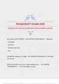 ROADCRAFT EXAM 2025 WITH GUARANTEED ACCURATE ANSWERS &vert;COMPLETE