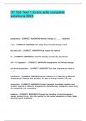 OT 550 Test 1 Exam with complete solutions 2025&period;