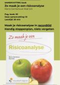 Samenvatting Hoe maak je een risicoanalyse Roel Grit - Simpel en snel zelf maken in recordtijd