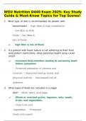 WGU Nutrition D440 Exam 2025&colon; Key Study Guide & Must-Know Topics for Top Scores&excl;