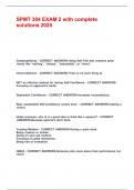 SPMT 304 EXAM 2 with complete solutions 2025&period;