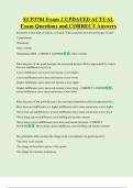 ECP3704 Exam 2 UPDATED ACTUAL   Exam Questions and CORRECT Answers 