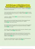 ECP3704 Exam 1 UPDATED ACTUAL   Exam Questions and CORRECT Answers