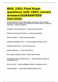 BIOL 2301 Final Exam questions with 100- correct answers&lpar;GUARANTEED SUCCESS&rpar;