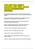 CSCC BIO 2301 EXAM 2 questions with 100- correct answers&lpar;GUARANTEED SUCCESS&rpar;CSCC BIO 2301