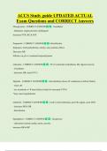 ACCS  Bundled Exam Questions WITH  CORRECT Answers